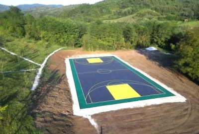 Sportboden für Profis, Basketball, Sportboden für Outdoor-Sportarten, Sportboden aus PP-Kunststoff,