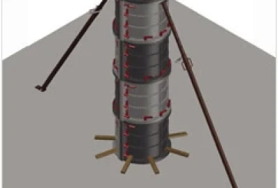 nachhaltiges Bauen, Schalungstechnik Hochbau, effiziente Rundschalung, Innovationen Schalungstechnik,