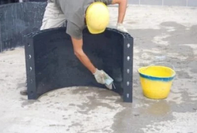 Schalungssysteme Bauprojekte, Vorteile Geotub Rundschalung, Rundschalung ohne Schalungsöle, Reinigung mit Wasser,