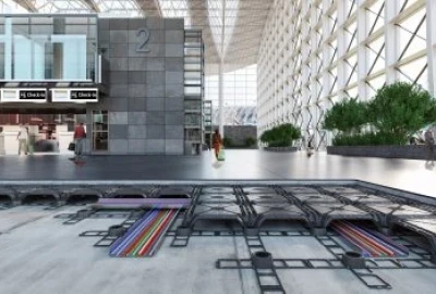 Matrix, Betondoppelboden, MEP-Systeme in Airports,