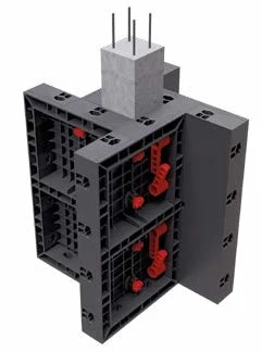 Geopanel Star, Schalungssystem Kunststoff, leichte Betonschalung, modulare Schalung, Fundamentschalung, Wandschalung, 