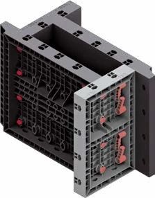 wiederverwendbare Kunststoffschalung, Schalung ohne Kran, Schalungssystem Hochbau, Schalungssystem Tiefbau, 