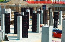 Wandschalung,  wiederverwendbare Kunststoffschalung, Schalung ohne Kran, Schalungssystem Hochbau,