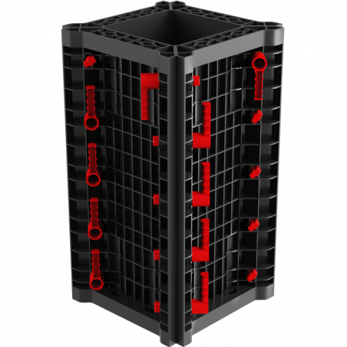 GEOTUB PANEL - die Schalung für quadratische und rechteckige Säulen