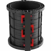 Geotub Betonschalung für runde Säulen GEOTUB Die erste Rundschalung aus recycelten ABS-Kunststoff
